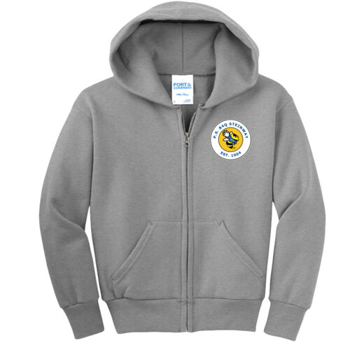 LC - Youth Core Fleece Full Zip Hooded Sweatshirt Thumbnail