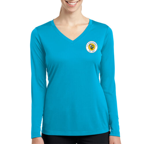 LC - Ladies Long Sleeve PosiCharge ® Competitor V Neck Tee Thumbnail