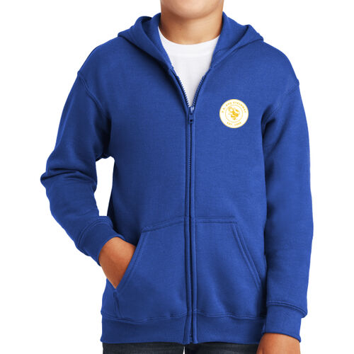 LC - Youth Heavy Blend Full Zip Hooded Sweatshirt Thumbnail