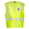 Unisex Single Pocket Zipper Mesh Vest Thumbnail